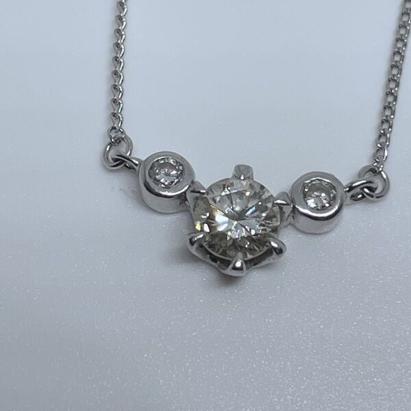 お値下げ 天然ダイヤモンド ネックレス Total 1ct プラチナ900