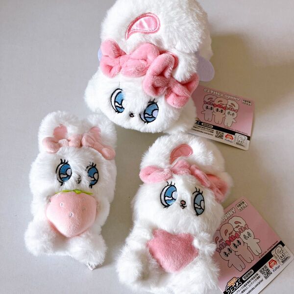 EstherBunny エスターバニー クリームバニー ぬいぐるみ マスコット いちご エンジェルパスケース ハートハグマスコット