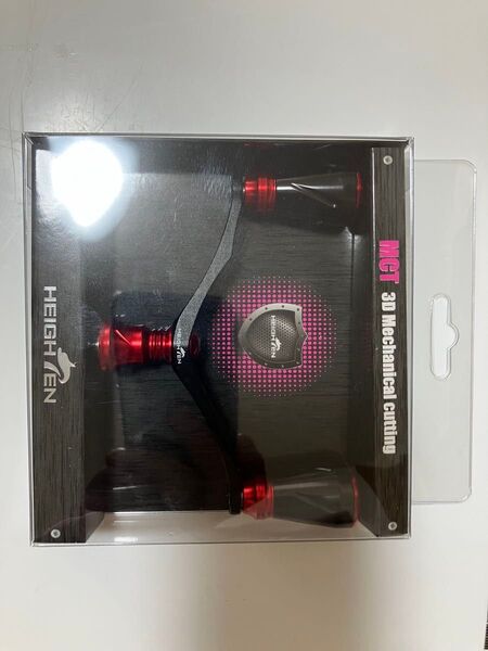 HEIGHTEN 98mm ダブルハンドル シマノ用 レッド(ノブ)&ブラック(ハンドル)