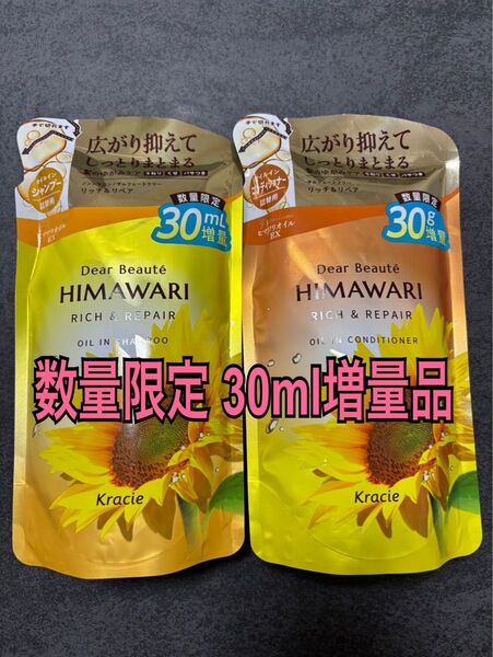 残り僅か【HIMAWARI】 ディアボーテ オイルインシャンプー&コンディショナー2袋セット