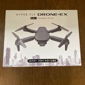 ハイパーフライ ドローンEX HYPER FLY DRONE-EX USB充電式 2.4GHz グレー ドローン DRONE