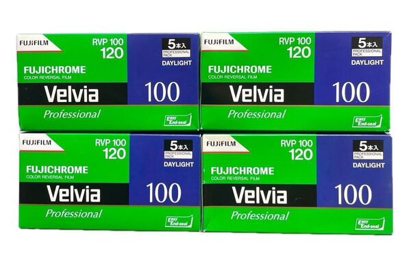 FUJIFILM Velvia 100 RVP 120 4箱セット 期限切れ
