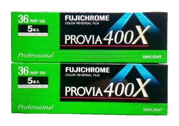 PROVIA 400X 135-36枚撮り 1箱5本入り2箱 新品未使用ですが期限切れです