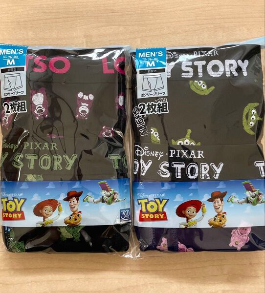 トイストーリー ボクサーブリーフ Mサイズ メンズ 4枚組 前開き ディズニー 送料込み