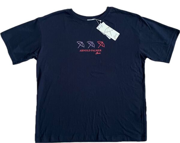 アーノルドパーマー 半袖Tシャツ 4Lサイズ レディース ネイビー系 春夏 送料込み
