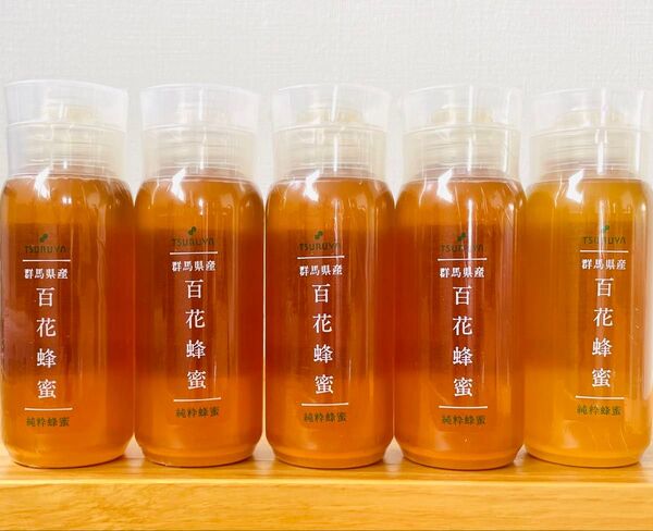 国産 百花蜂蜜 純粋蜂蜜 群馬県産 200g 5本 お徳用 ツルヤ TSURUYA 送料無料