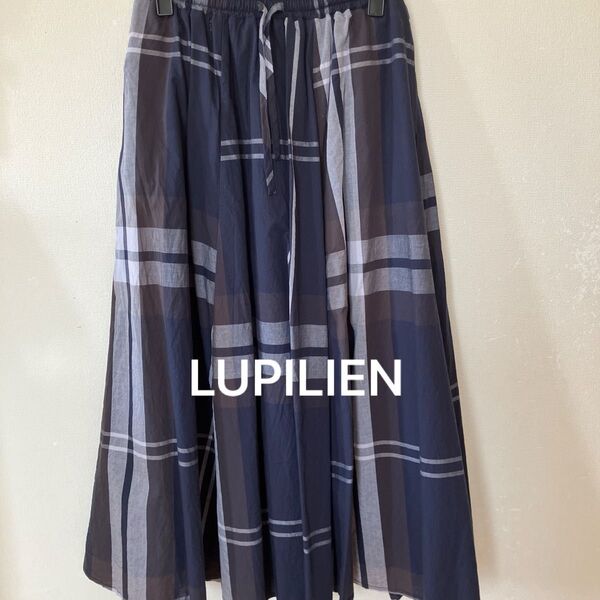 LUPILIEN チェックロングスカート フリーサイズ
