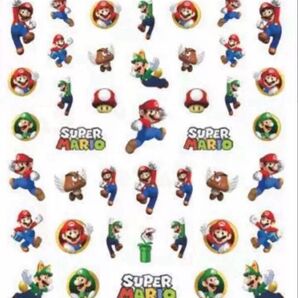 ネイルシール キャラクター ネイルアート ネイルパーツ デコパーツ マリオ