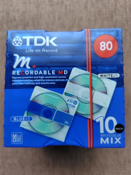 TDK MD ミニディスク 80分 10枚セットMD-UM80X10S 未使用・未開封品 【送料無料・匿名配送】