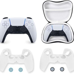 ps5 コントローラー カバー シリコン素材 ソフト プレイステーション5コントローラー対応 カバー 滑り止め傷つけ防止