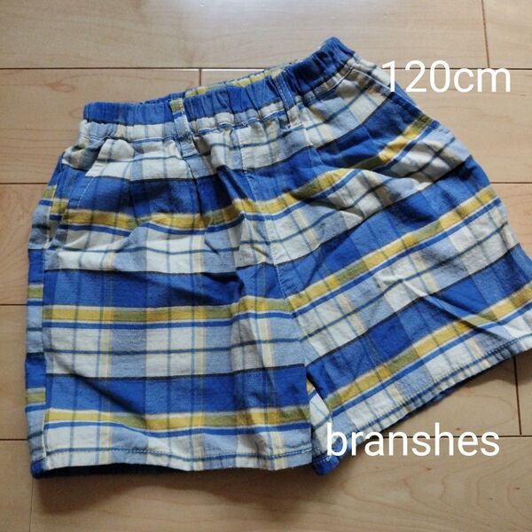 【branshes】チェック柄 ショートパンツ