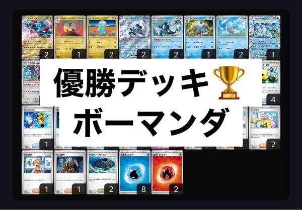値下げ中★優勝構築済みデッキ ボーマンダex パオジアン セグレイブ キチキギス