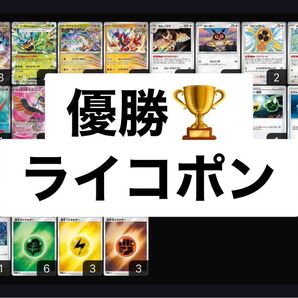優勝構築済みデッキ タケルライコ オーガポン ライコポン メタモン ラティアス キチキギス