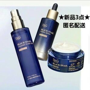 新品3点★Dr.G ドクタージー ブラックスネイル コラーゲンミストセラム100ml&レチノールセラム50ml&クリーム50ml