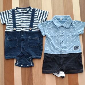 ベビー服 ロンパース 2着セット