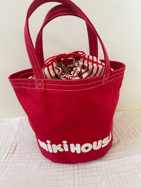 ミキハウス マザーズバッグ バケツ 美品