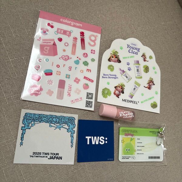 kcon japan 2025 TWS トゥアス ステッカー キーホルダー リキッドチーク