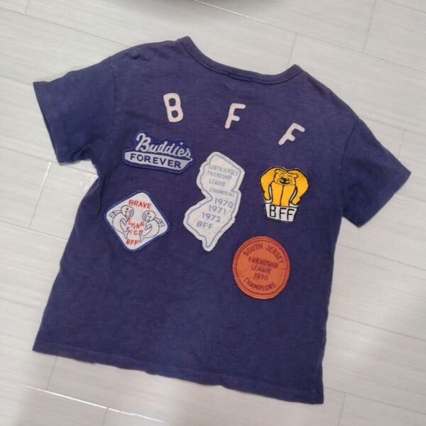デニムダンガリー☆ワッペンTシャツ 140センチ