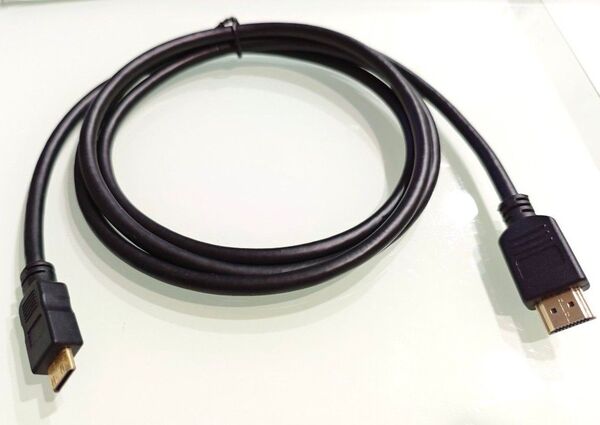 未使用 Mini HDMI to HDMIケーブル 1.5m (ミニ hdmiオス - HDMIオス変換ケーブル)