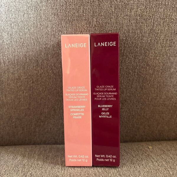 LANEIGE (ラネージュ) グレイズティントリップセラム (ストロベリースプリンクル) (ブルベリージェリー)12g