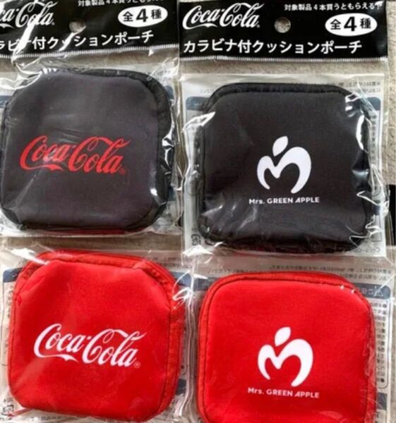 コカコーラカラビナ付クッションポーチ
