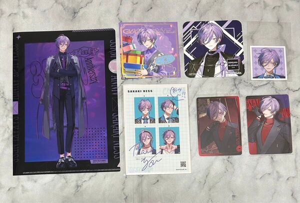 にじさんじ 3SKM 榊ネス 特典ミニファイル 証明写真風ステッカー コースター フォト風カード まとめ売り