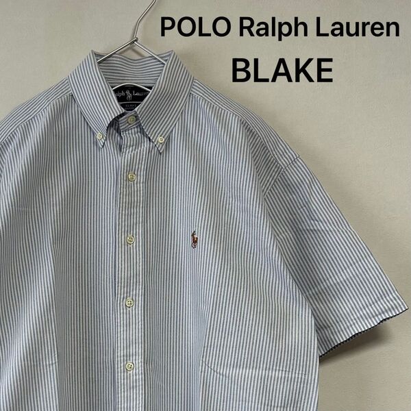 美品 90s POLO Ralph Lauren 半袖 BDシャツ ストライプ