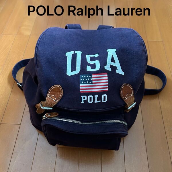 90s POLO Ralph Laurenキャンバス地 バッグパック リュック
