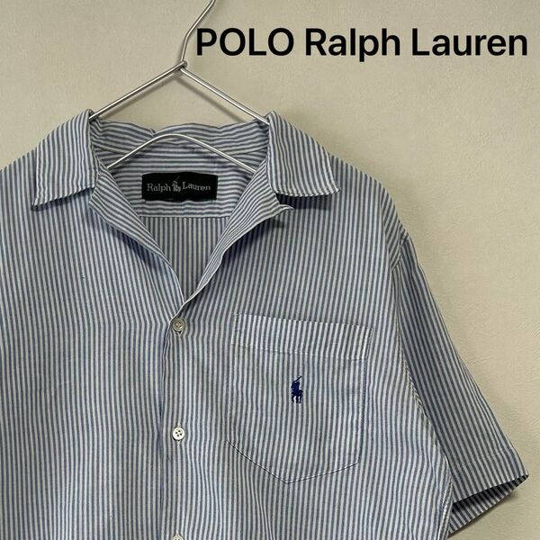 古着 90s POLO Ralph Lauren 半袖開襟シャツ オープンカラー