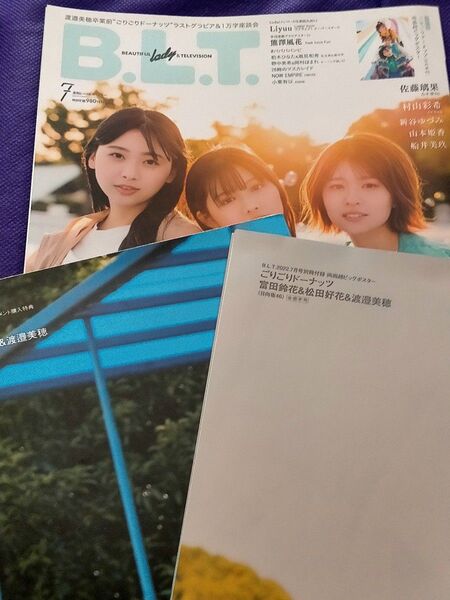 ローソン限定 ポスター 2枚 B.L.T. 2022年 日向坂46 富田鈴花 渡邉美穂 松田好花 佐藤璃果 乃木坂46 村山彩希