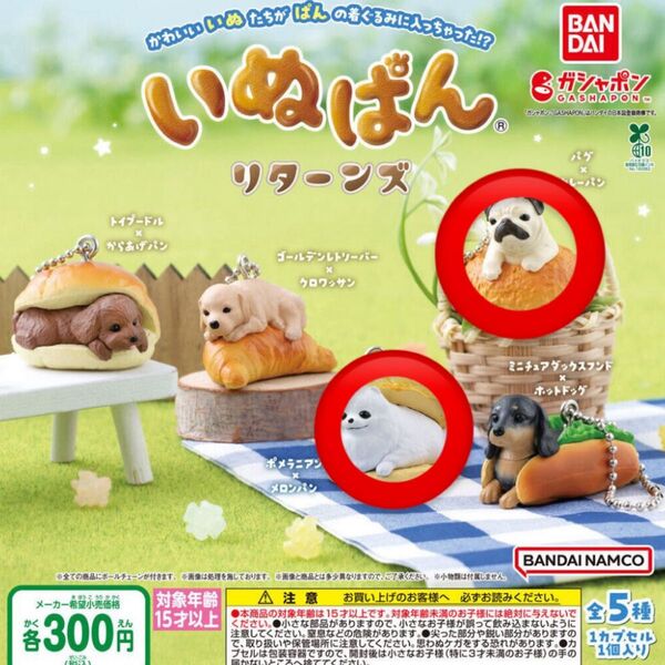 いぬぱん リターンズ ガチャ ガシャポン