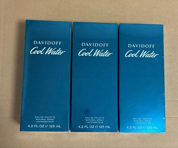 ★新品★ ダビドフ クールウォーター EDT 125ml×3本セット★特価!