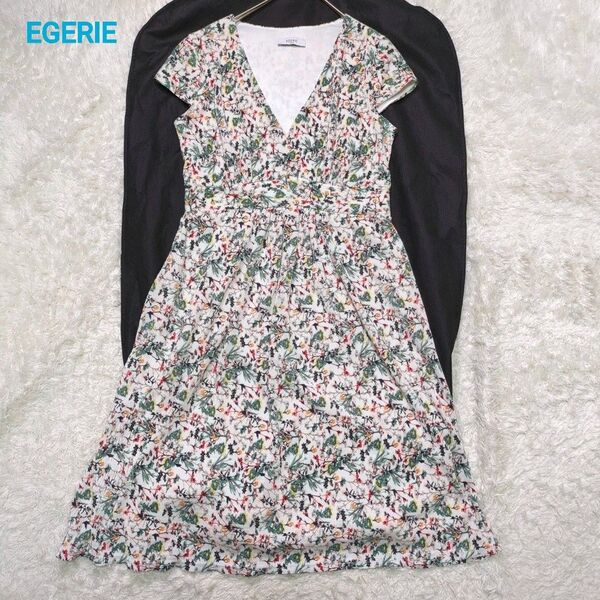 EGERIE エジェリ ワンピース カラフル 総柄 花柄
