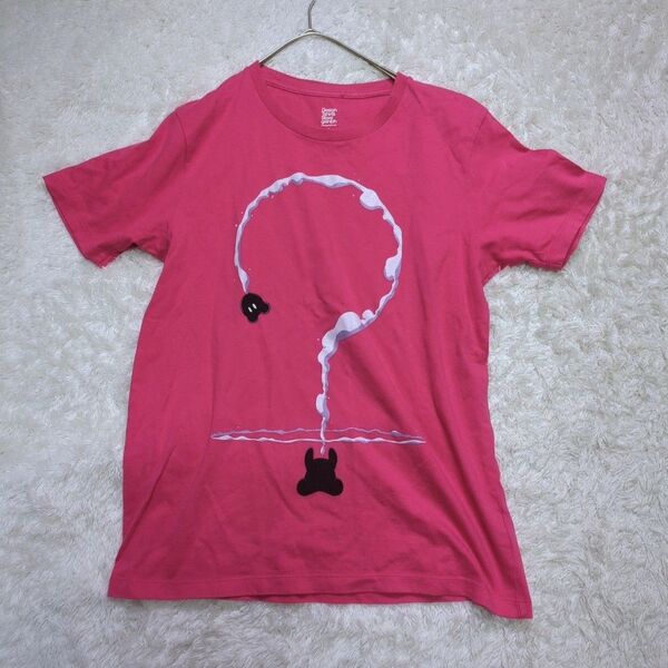 graniph グラニフ Tシャツ コントロールベア ハテナ ピンク 半袖