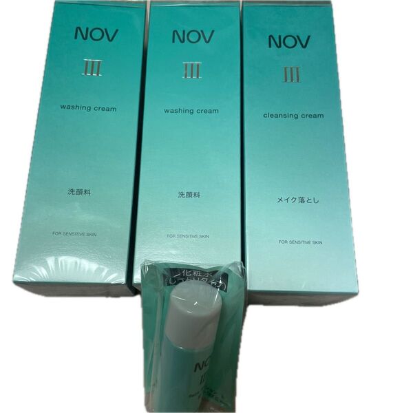 NOVノブⅢ クレンジングクリーム 1本ウォッシングクリーム 2本 化粧水20ml