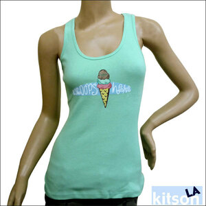 kitson Kitson ice cream lame print tank top M