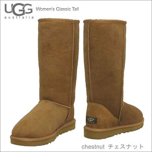 UGG　アグ　レディース　クラッシック　トール　シープスキン　ムートン　ブーツ　チェスナット 9