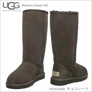 UGG UGG lady's classic tall sheepskin mouton boots chocolate 9
