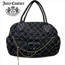 JUICY COUTURE　ジューシークチュール　ラムスキン　キルティング　ハンドバッグ_画像1