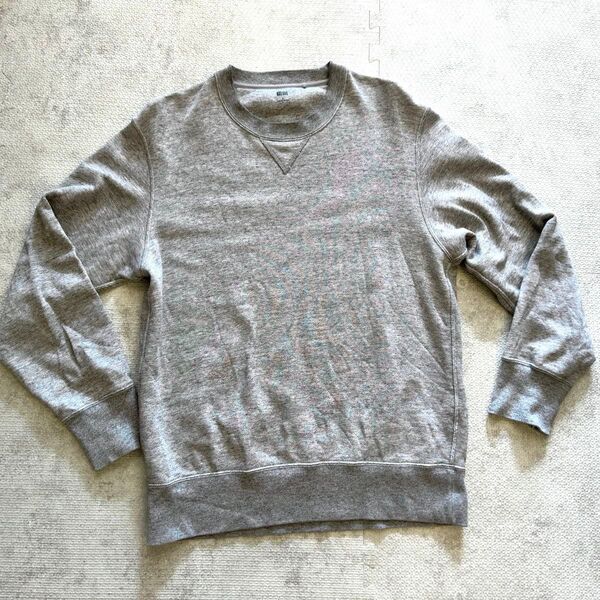 ユニクロ スウェットシャツ L グレー 長袖 341-419500 UNIQLO