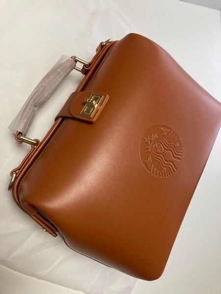 スタバ バッグのみ スターバックス カスタマイズジャーニー 2-WAY レザーカフェバッグ Starbucks ショルダーバッグ