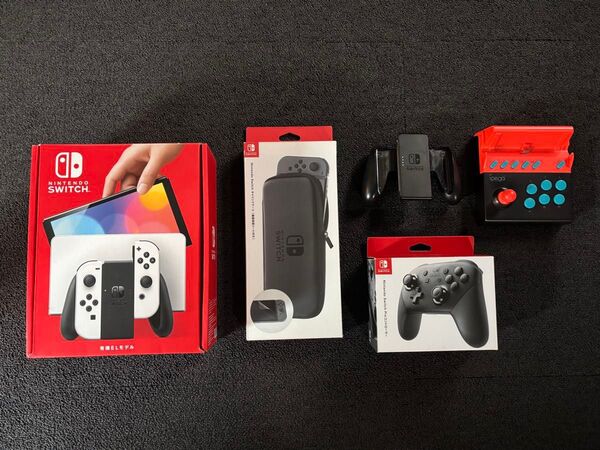 【即日発送】任天堂Switch有機ELモデル本体&純正プロコン&純正ケースセット