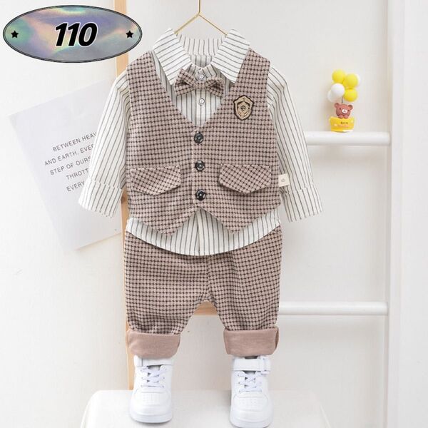 ☆新品☆フォーマル 男の子 セットアップ 入園式 結婚式 スーツ 110cm