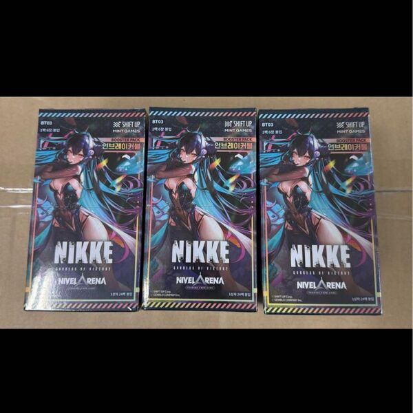 勝利の女神 NIKKE ニケカード NIVEL ARENAVol.3 3BOX