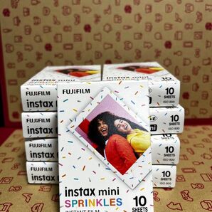 【新品未使用】 intax mini フィルム SPRINKLES 10枚
