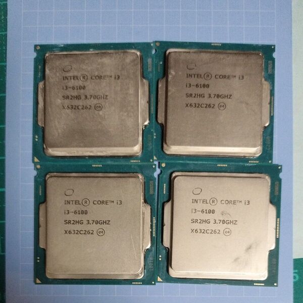(4枚)Intel Core i3-6100 CPU 3.70GHz LGA 1151