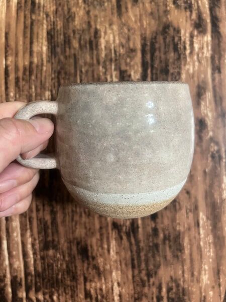 ぽってり塗り分けピンク丸マグカップ 1個 和洋食器 美濃焼 オシャレ カフェ風