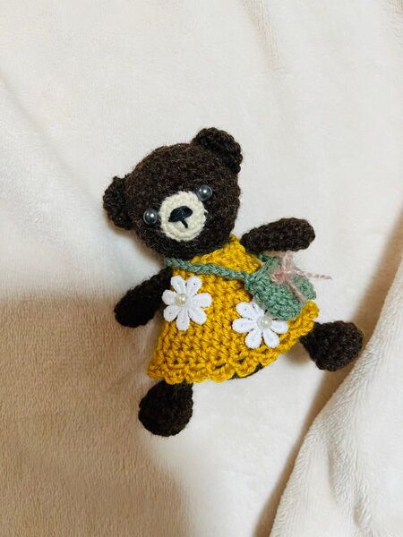 NEW! かわいい くまちゃんぬいぐるみ あみぐるみ ハンドメイド