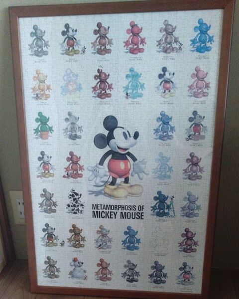 【中古品完成品】ミッキーだらけ!ジグソーパズル 1000ピース METAMORPHOSIS OF MICKEY MOUSE