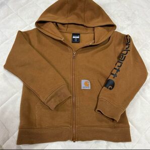 Carhartt ブラウン フルジップパーカー カーハート